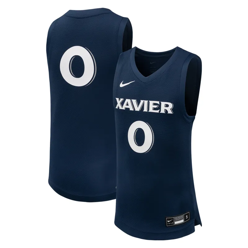 Xavier Musketeers Jersey #0 Navy Team Jersey